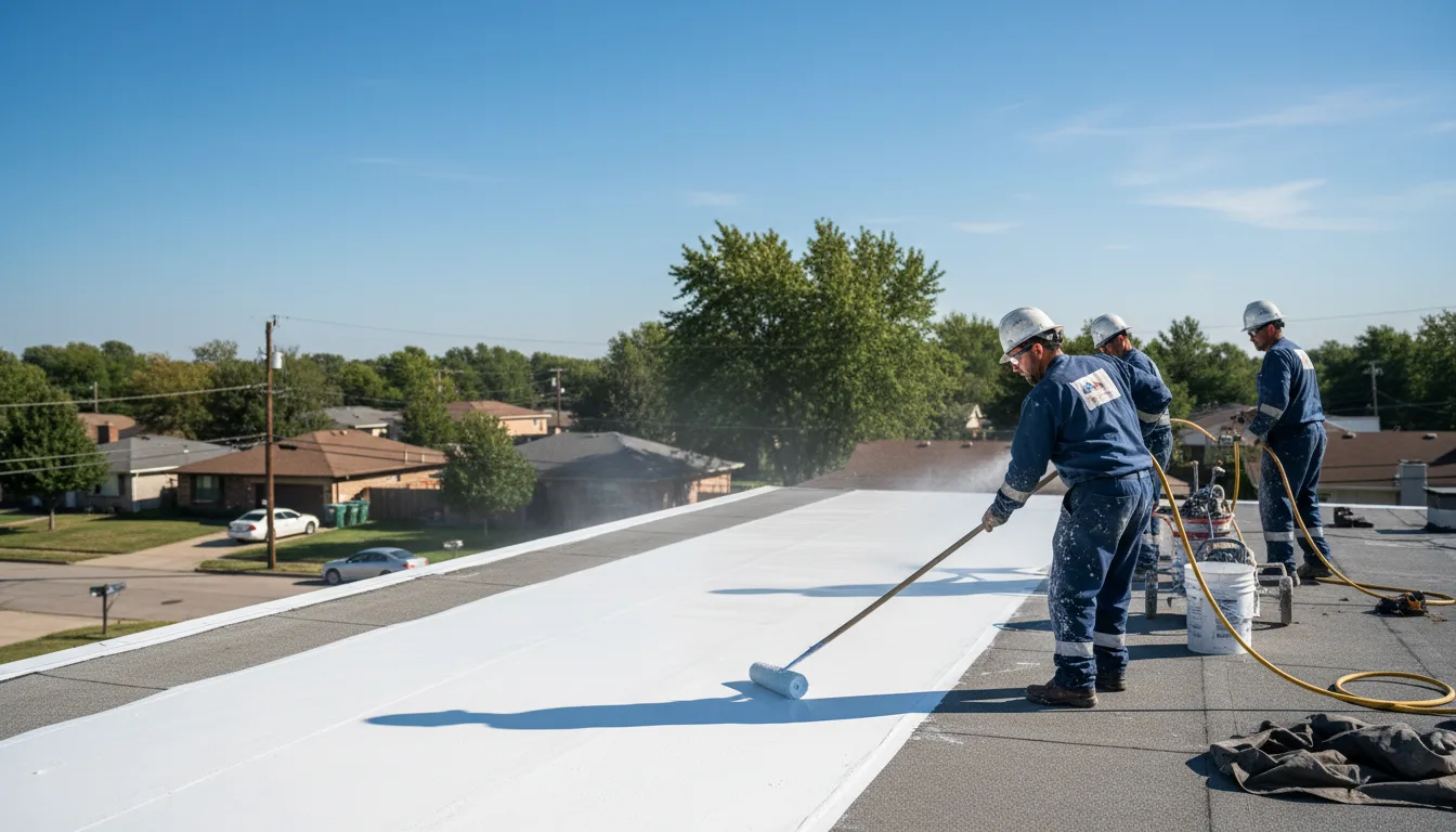Commercial roof coating in Stockett, MT near me